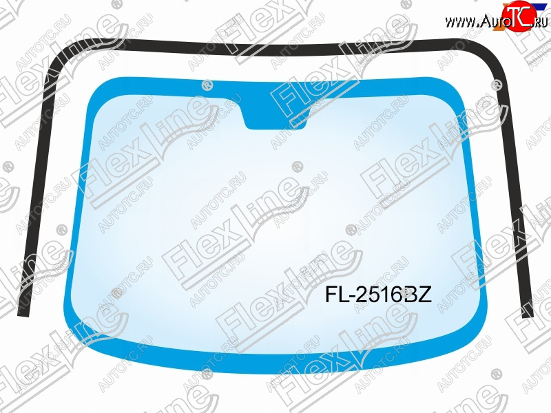 3 299 р. Молдинг лобового стекла (П-образный) FLEXLINE  Hyundai Tucson  JM (2004-2010)  с доставкой в г. Екатеринбург