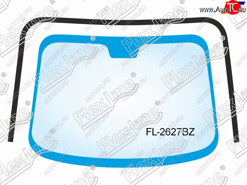 1 699 р. Молдинг лобового стекла (П-образный) FLEXLINE  Toyota Camry  XV40 (2006-2011) дорестайлинг, рестайлинг  с доставкой в г. Екатеринбург