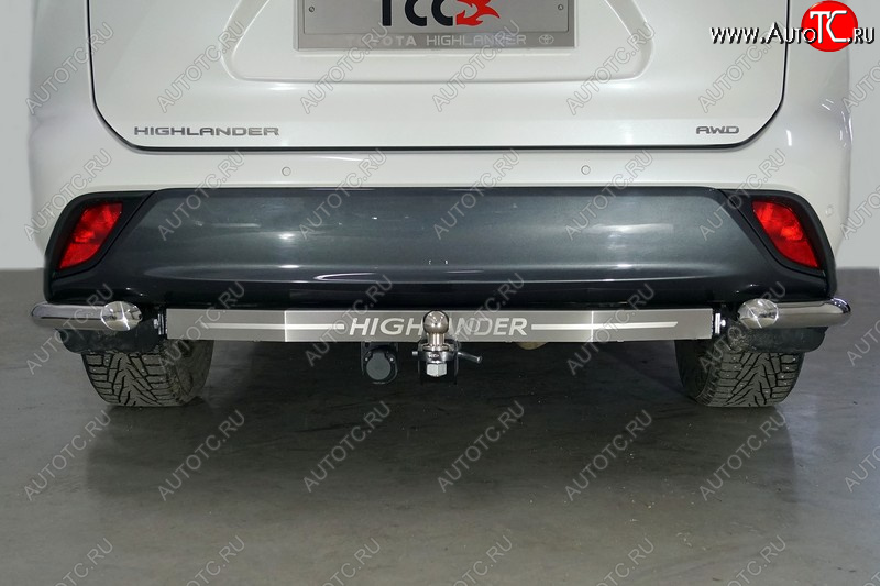 18 349 р. Фаркоп (тягово-сцепное устройство) TCC Тюнинг  Toyota Highlander  XU70 (2020-2024) (шар E, надпись Highlander)  с доставкой в г. Екатеринбург