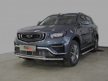 Защита переднего бампера нижняя 42,4 мм ТСС Тюнинг Geely Atlas Pro NL3 (2019-2024)  (нержавейка)