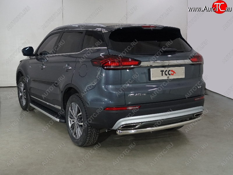 17 799 р. Защита задняя (центральная 60,3 мм) ТСС Тюнинг  Geely Atlas Pro  NL3 (2019-2024)  с доставкой в г. Екатеринбург