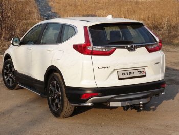 Защита заднего бампера (уголки, d42,4 мм) TCC Honda CR-V RW,RT дорестайлинг (2016-2020)