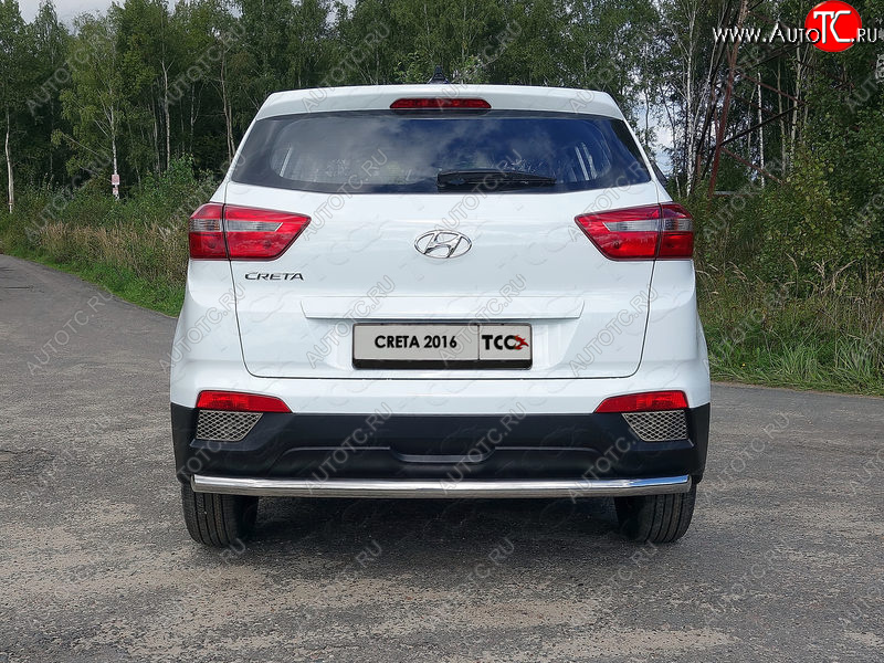 16 899 р. Защита задняя (нержавейка 60,3 мм) ТСС Тюнинг Hyundai Creta GS дорестайлинг (2015-2019)  с доставкой в г. Екатеринбург