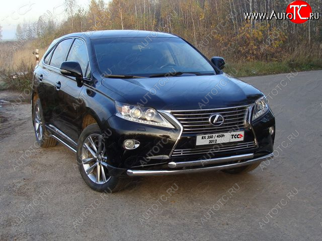 29 999 р. Защита переднего бампера нижняя 60,3*60,3 мм ТСС Тюнинг Lexus RX350 AL10 рестайлинг (2012-2015) (нержавейка)  с доставкой в г. Екатеринбург