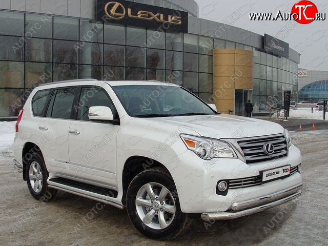 37 649 р. Защита переднего бампера нижняя d76,1*75 мм ТСС Тюнинг  Lexus GX460  J150 (2009-2013) дорестайлинг (нержавейка)  с доставкой в г. Екатеринбург