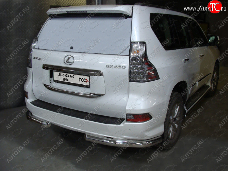 26 699 р. Защита задняя (уголки, нержавейка 76,1 мм) ТСС Тюнинг  Lexus GX460  J150 (2013-2019) 1-ый рестайлинг  с доставкой в г. Екатеринбург