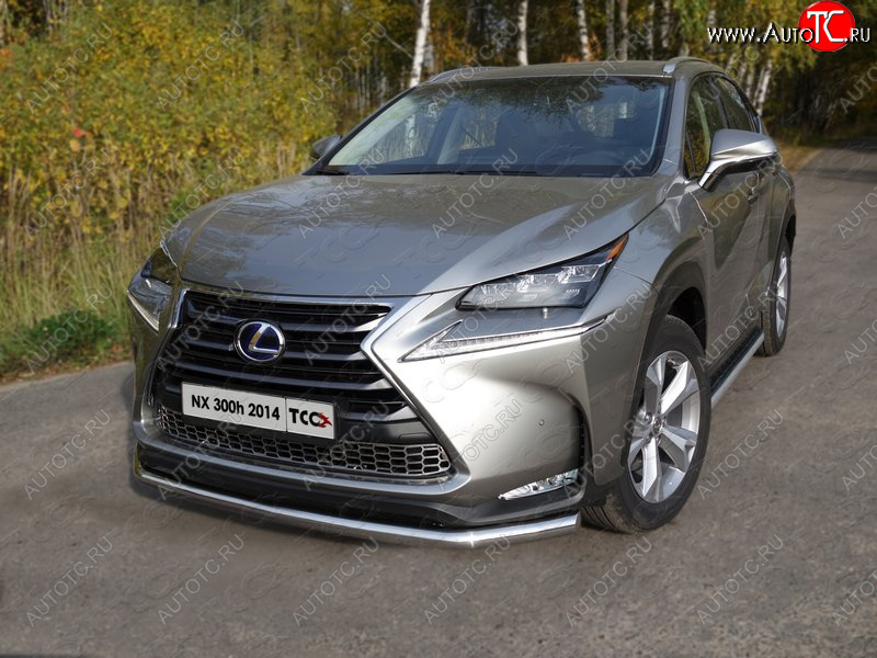 21 799 р. Защита переднего бампера нижняя d60,3 мм ТСС Тюнинг Lexus NX300h Z10 дорестайлинг (2014-2017) (нержавейка)  с доставкой в г. Екатеринбург