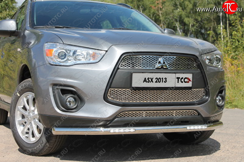 32 999 р. Защита переднего бампера нижняя с ДХО 60,3 мм ТСС Тюнинг Mitsubishi ASX 1-ый рестайлинг (2013-2016) (нержавейка)  с доставкой в г. Екатеринбург