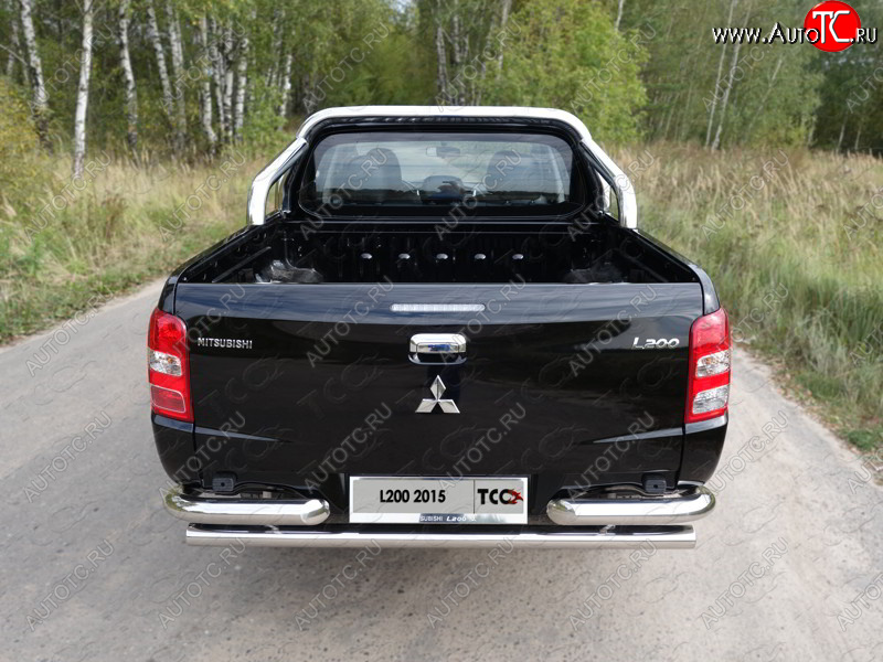 57 999 р. Защита кузова d76,1 мм (только для кузова) ТСС Тюнинг Mitsubishi L200 5 KK,KL дорестайлинг (2015-2019) (нержавейка)  с доставкой в г. Екатеринбург