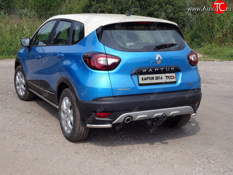 10 499 р. Защита заднего бампера (уголки, d42,4 мм) TCC  Renault Kaptur (2016-2020) дорестайлинг  с доставкой в г. Екатеринбург