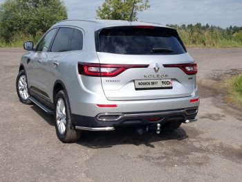 14 999 р. Защита заднего бампера (уголки, d42,4 мм) TCC  Renault Koleos  2 (2016-2024)  с доставкой в г. Екатеринбург. Увеличить фотографию 1