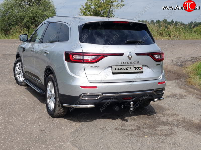 14 999 р. Защита заднего бампера (уголки, d42,4 мм) TCC  Renault Koleos  2 (2016-2024)  с доставкой в г. Екатеринбург