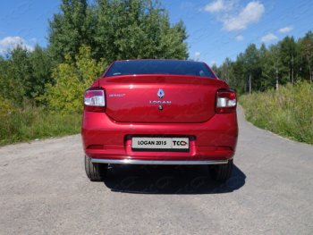 8 899 р. Защита задняя (нержавейка 42,4 мм), ТСС Тюнинг  Renault Logan  2 (2014-2018) дорестайлинг  с доставкой в г. Екатеринбург. Увеличить фотографию 1