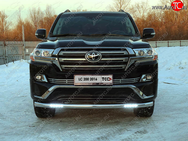 45 999 р. Защита переднего бампера нижняя с ДХО 76,1 мм ТСС Тюнинг  Toyota Land Cruiser  200 (2015-2021) 2-ой рестайлинг (EXECUTIVE)  с доставкой в г. Екатеринбург