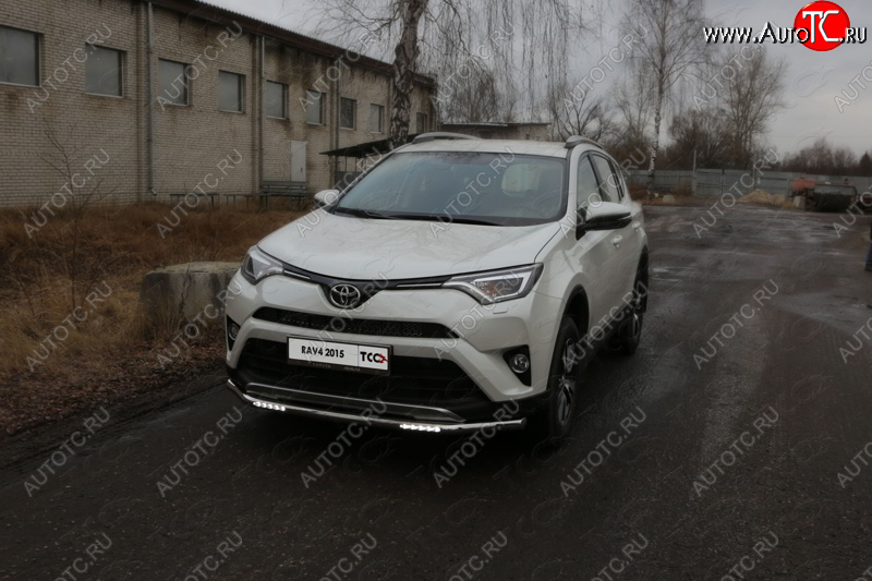 40 999 р. Защита переднего бампера нижняя с ДХО 60,3 мм ТСС Тюнинг Toyota RAV4 XA40 5 дв. рестайлинг (2015-2019) (нержавейка)  с доставкой в г. Екатеринбург