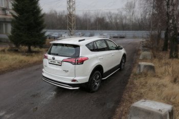 19 549 р. Защита задняя (центральная нержавейка 60,3 мм) ТСС Тюнинг  Toyota RAV4  XA40 (2015-2019) 5 дв. рестайлинг  с доставкой в г. Екатеринбург. Увеличить фотографию 1