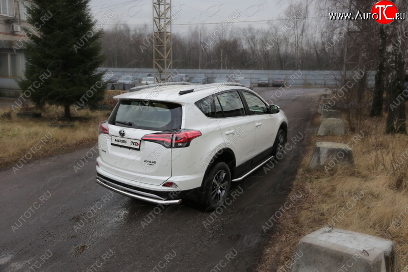 19 549 р. Защита задняя (центральная нержавейка 60,3 мм) ТСС Тюнинг  Toyota RAV4  XA40 (2015-2019) 5 дв. рестайлинг  с доставкой в г. Екатеринбург