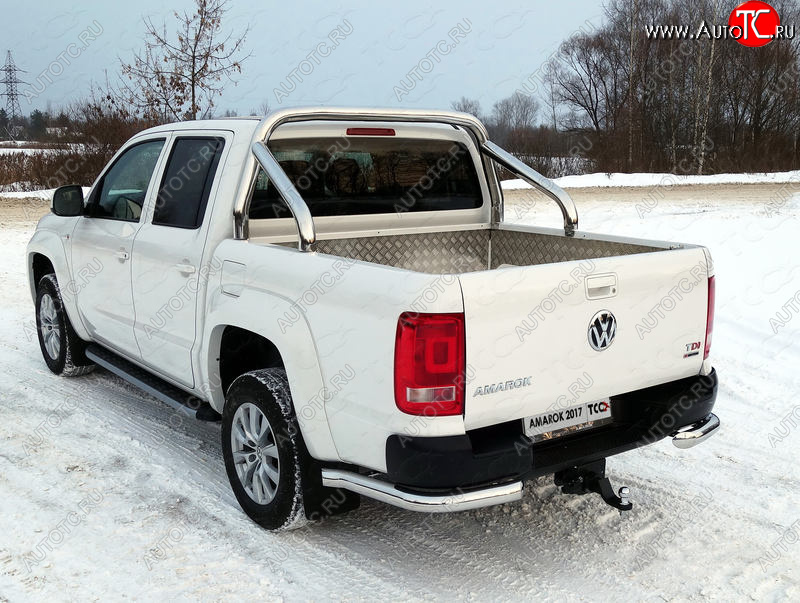 57 999 р. Защита кузова (для кузова) d 76,1 мм ТСС Тюнинг Volkswagen Amarok рестайлинг (2016-2022) (нержавейка)  с доставкой в г. Екатеринбург