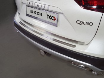 2 079 р. Накладка на заднюю дверь, ТСС Тюнинг  INFINITI Qx50  J55 (2017-2022) (Лист шлифованный)  с доставкой в г. Екатеринбург. Увеличить фотографию 1