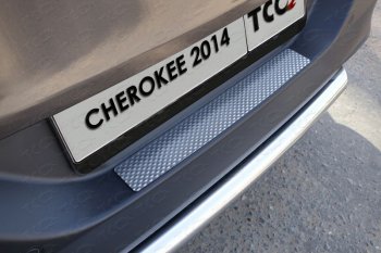 Накладка на задний бампер ТСС Тюнинг Jeep Cherokee KL дорестайлинг (2014-2017) ()