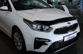 Дефлектор капота SIM KIA (КИА) Cerato (Серато)  4 BD (2018-2021) 4 BD дорестайлинг седан, дорестайлинг, хэтчбэк