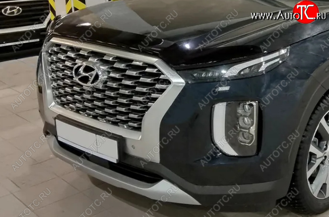 3 089 р. Дефлектор капота SIM Hyundai Palisade LX2 (2018-2022)  с доставкой в г. Екатеринбург