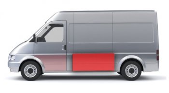 1 889 р. Левая средняя боковая панель (ремонтная) Wisentbull Fiat Ducato 244 (2002-2012)  с доставкой в г. Екатеринбург. Увеличить фотографию 1