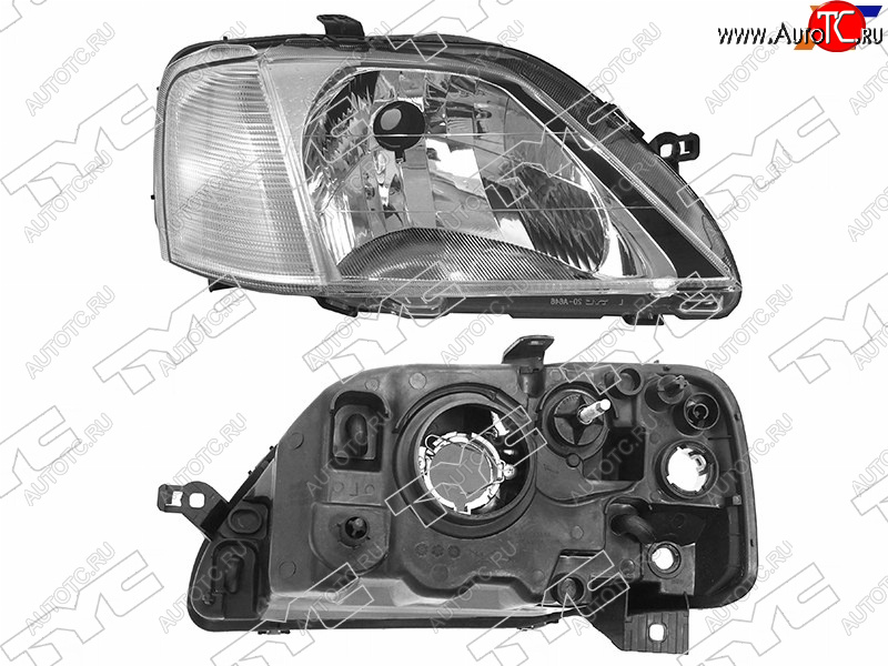 4 299 р. Фара правая (под корректор, хрусталь) TYC Renault Logan 1 дорестайлинг (2004-2010)  с доставкой в г. Екатеринбург