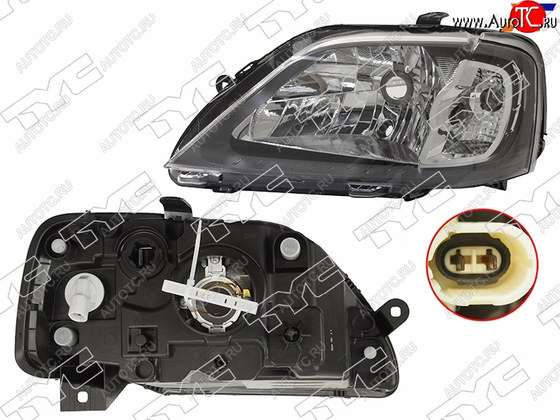 5 549 р. Фара левая (под корректор) TYC  Renault Logan  1 (2004-2010) дорестайлинг  с доставкой в г. Екатеринбург