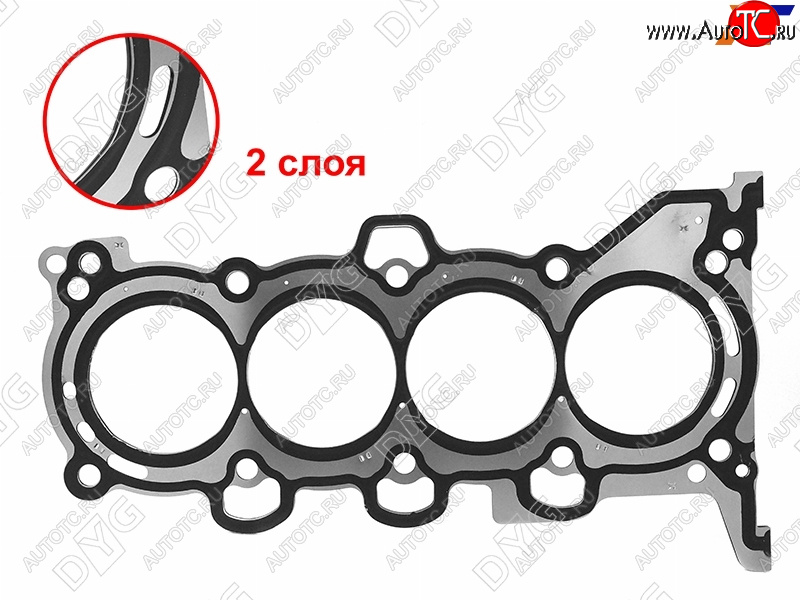 2 269 р. Прокладка ГБЦ G4EH 2.0 (металл) DYG  Hyundai Creta (GS,  SU), Elantra (AD,  CN7), Tucson (TL,  NX4), KIA Cerato (3 YD,  4 BD), Sportage (4 QL,  5 NQ5)  с доставкой в г. Екатеринбург