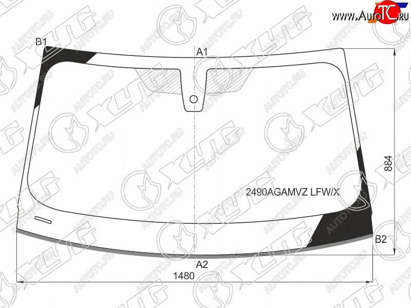 8 199 р. Стекло лобовое (Датчик дождя Молдинг 4D SED) XYG  BMW 3 серия  G20 (2018-2022) седан  с доставкой в г. Екатеринбург