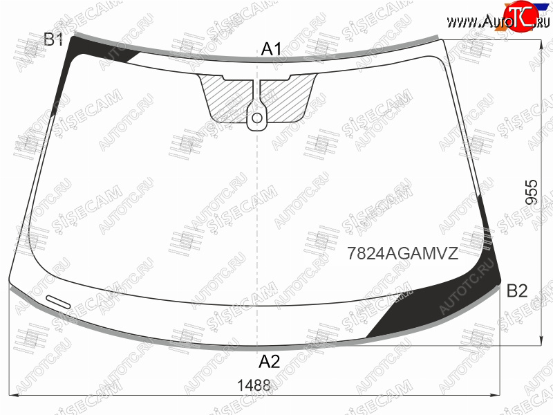 13 249 р. Стекло лобовое (Датчик дождя Молдинг) SISECAM  Skoda Octavia ( А8,  A8) (2019-2022) лифтбэк, универсал  с доставкой в г. Екатеринбург