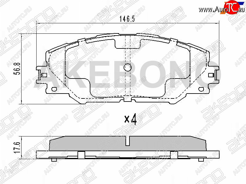 3 269 р. Колодки тормозные перед FL-FR SAT  Toyota RAV4 XA30 5 дв. удлиненный дорестайлинг (2003-2008)  с доставкой в г. Екатеринбург