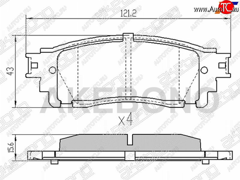 2 499 р. Копируемое: Колодки тормозные задние LH-RH SAT  Lexus NX200  Z10 - NX300h  Z10  с доставкой в г. Екатеринбург