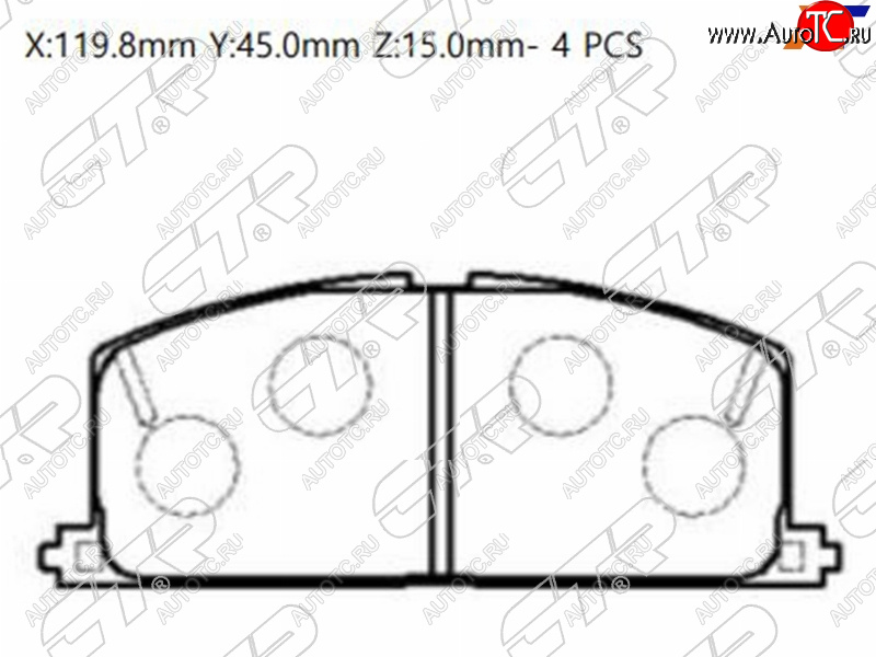 1 759 р. Колодки тормозные перед FL-FR SAT  Toyota Caldina (T190,  T210,  T240), Corolla (E150,  E140,  E170,  E180,  E210), Sprinter (E100,  E110)  с доставкой в г. Екатеринбург