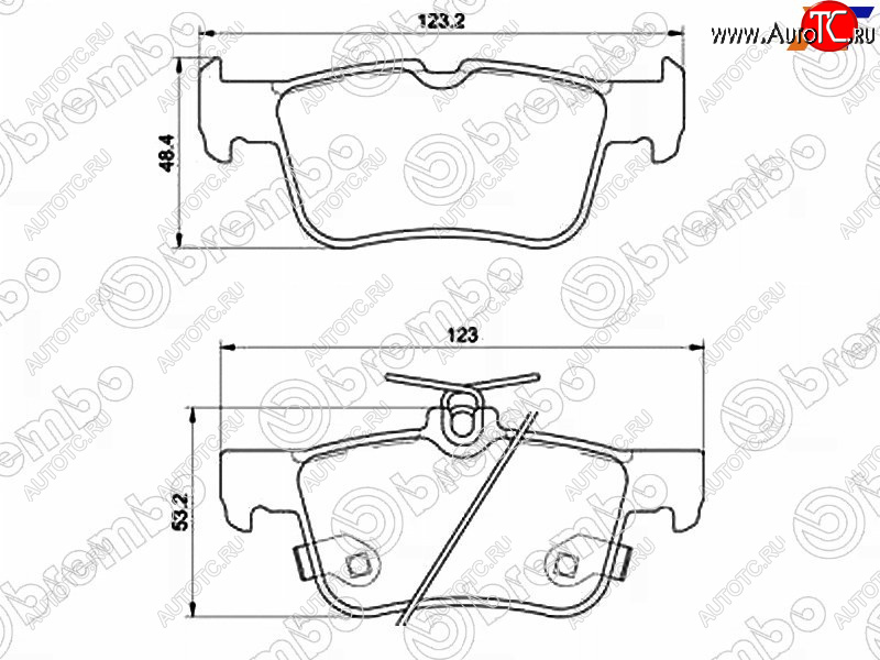 5 999 р. Колодки тормозные задние RH-LH SAT  Ford Galaxy  CK,CD390 - S-Max  CJ  с доставкой в г. Екатеринбург