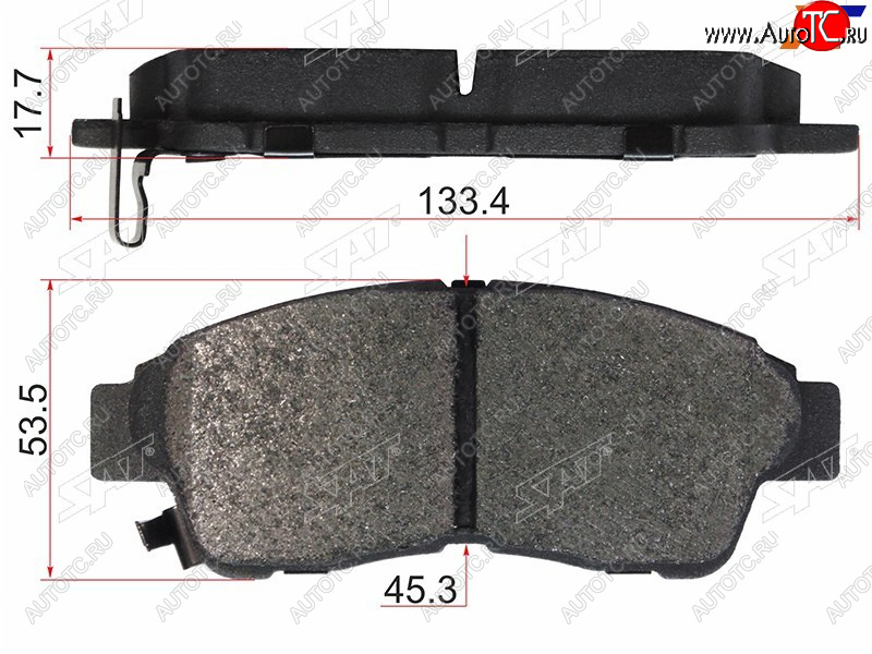 1 199 р. Колодки тормозные перед FL-FR SAT  Toyota Carina T190 седан дорестайлинг (1992-1994)  с доставкой в г. Екатеринбург