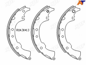 Колодки тормозные барабанные задние RH-LH SAT Toyota Gaia XM10 дорестайлинг (1998-2001)