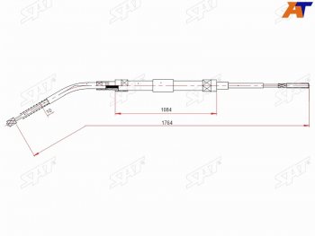 Трос ручного тормоза RH-LH SAT BMW (БМВ) 3 серия  E36 (1990-2000) E36 седан, купе