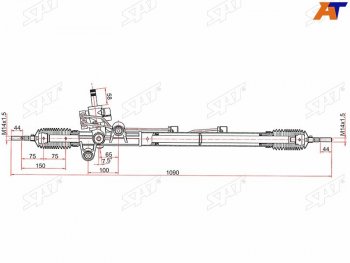 Рейка рулевая 2,4 LHD SAT Honda Accord CU седан дорестайлинг (2008-2011)