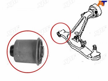 329 р. Сайлентблок переднего нижнего рычага FR SAT  Nissan Wingroad  2 Y11 (1999-2005) дорестайлинг универсал, рестайлинг универсал  с доставкой в г. Екатеринбург. Увеличить фотографию 2