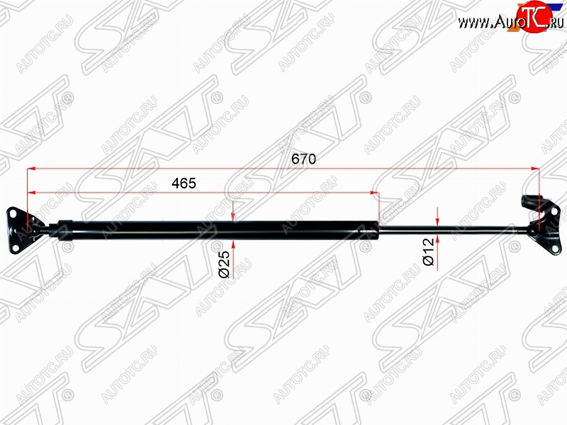 1 039 р. Правый упор крышки багажника (низкая крыша) SAT Toyota Hiace H200 минивэн (Япония) дорестайлинг  (2004-2007)  с доставкой в г. Екатеринбург