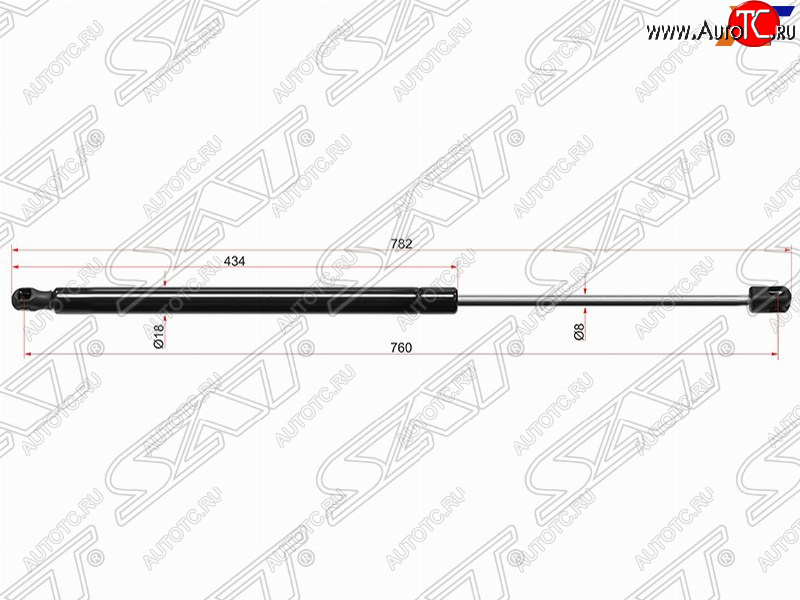 669 р. Упор капота SAT  Audi A4  B8 - A5 ( 8T,  F5)  с доставкой в г. Екатеринбург