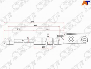 Правый упор крышки багажника SAT  AD  Y11, Wingroad  2 Y11