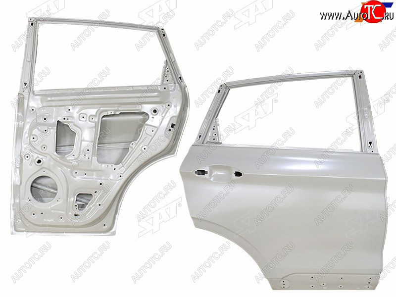 17 999 р. Дверь задняя RH SAT Geely Coolray SX11 дорестайлинг (2018-2023) (неокрашенная)  с доставкой в г. Екатеринбург