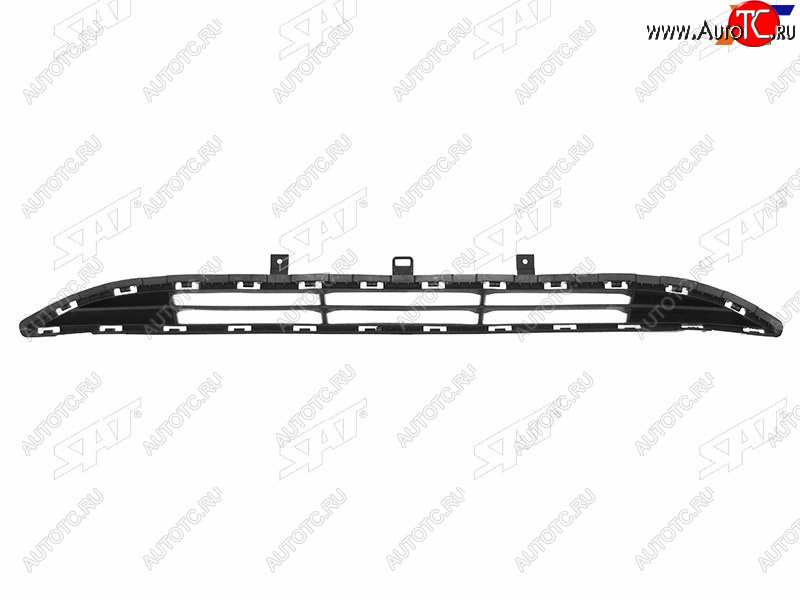 579 р. Центральная решетка переднего бампера SAT  Hyundai Solaris  HCR (2017-2020) седан дорестайлинг  с доставкой в г. Екатеринбург