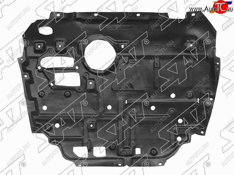 6 299 р. Защита картера двигателя SAT  Toyota Prius ( XW30,  Alfa лифтбек) (2009-2016) дорестайлинг, рестайлинг, рестайлинг лифтбэк  с доставкой в г. Екатеринбург