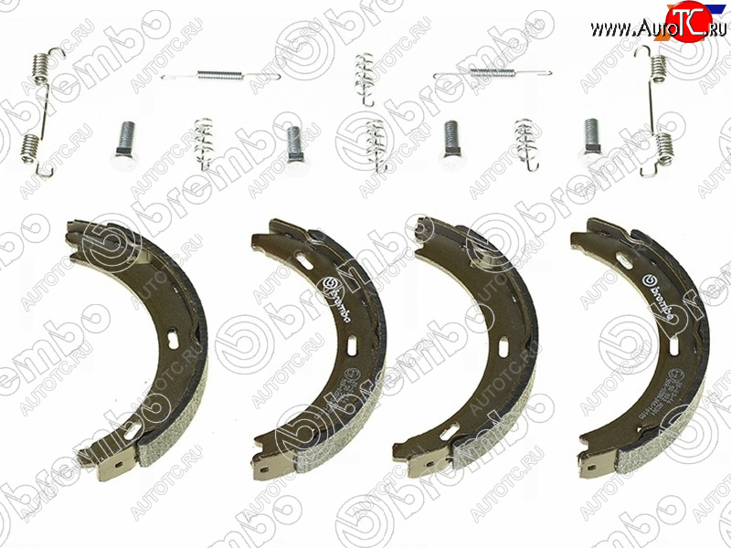 2 199 р. Колодки барабанные задние RH-LH SAT Mercedes-Benz C-Class W203 дорестайлинг седан (2000-2004)  с доставкой в г. Екатеринбург