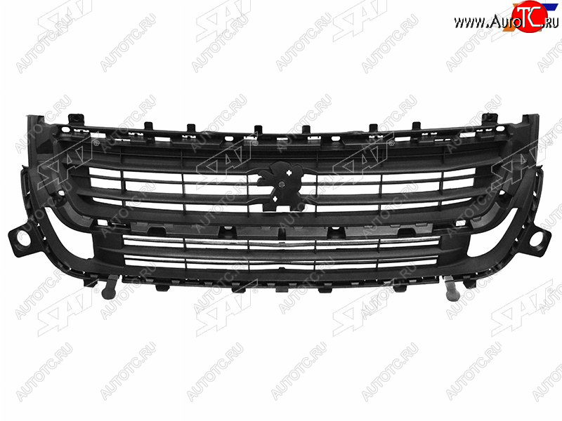 7 849 р. Решетка радиатора SAT  Peugeot Partner  B9 (2015-2018) 2-ой рестайлинг (неокрашенная)  с доставкой в г. Екатеринбург
