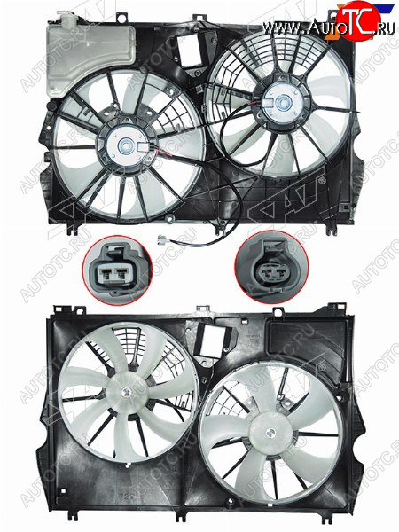 11 649 р. Диффузор радиатора в сборе SAT Lexus RX350 AL20 дорестайлинг (2015-2019)  с доставкой в г. Екатеринбург